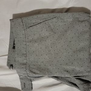 LOFT Grey with Black dots marisa dress pants